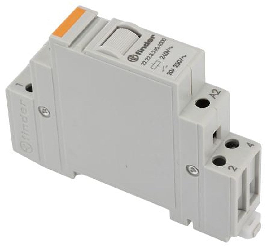 Finder DIN Rail Monostable Relay, 240V ac Coil, 20A Switching Current, 2 NO
