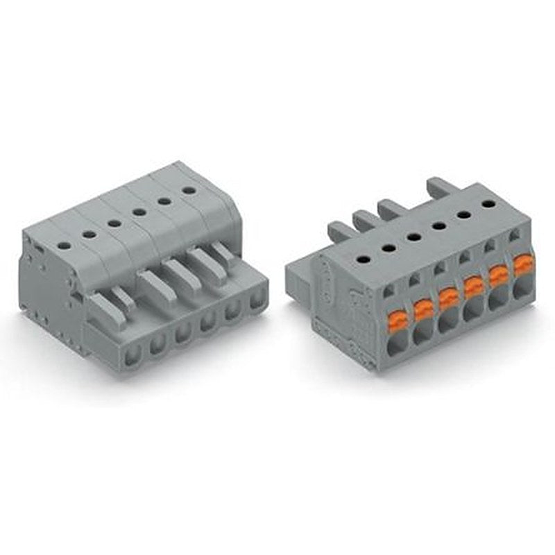 WAGO 2231 Series Push-in Pluggable Connector Female Push-in, 4-Pole, 16A, 4-Way