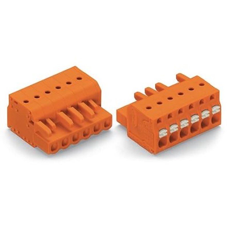 WAGO 2231 Series Snap-in Pluggable Connector Female Push-in, 4-Pole, 16A, 4-Way