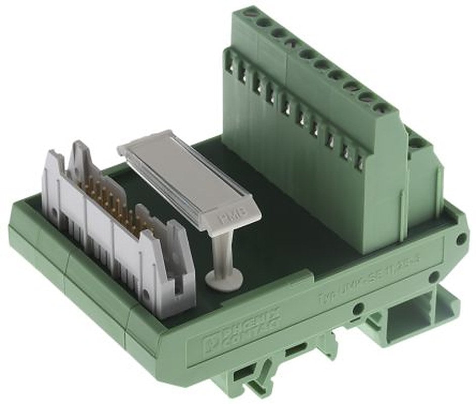 Phoenix Contact 20-Contact Male Interface Module, Flat Ribbon Cable Connector, DIN Rail, 1A