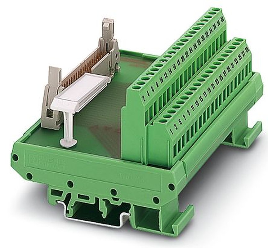 Phoenix Contact 26-Contact Male Interface Module, Flat Ribbon Cable Connector, DIN Rail, 1A