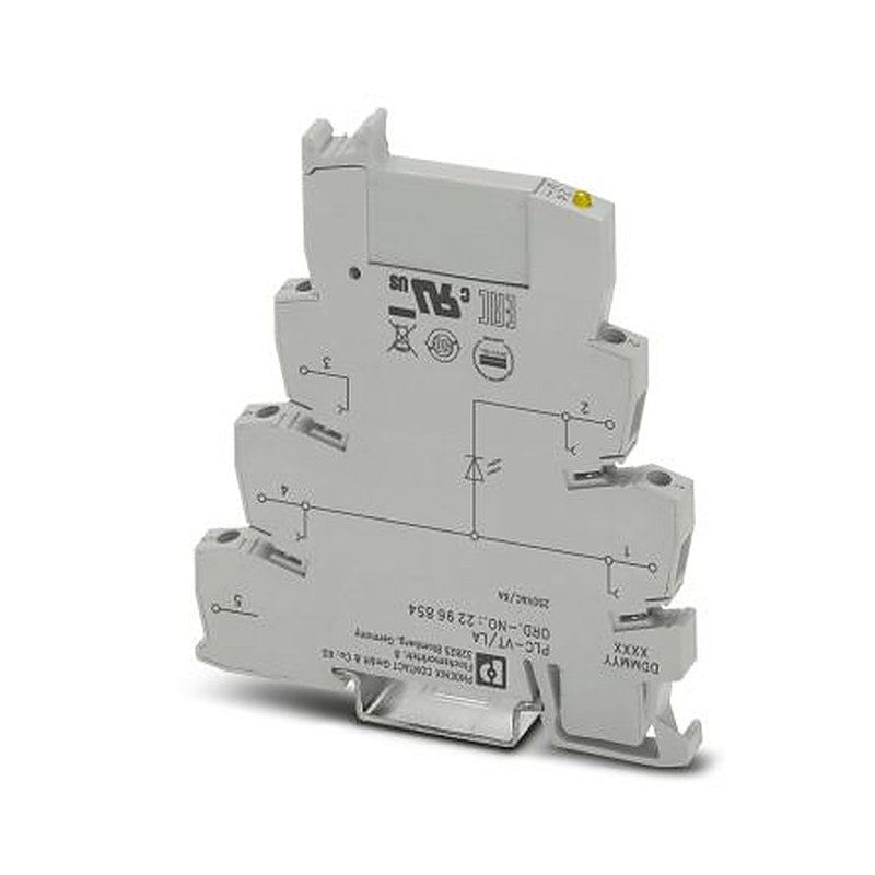 Phoenix Contact 2296854 PLC Series Feed Through Terminal Block Grey, 4mm², Screw