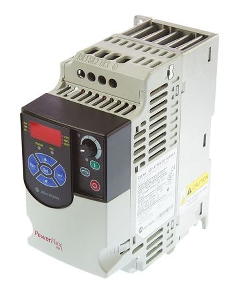 Allen Bradley Inverter Drive, 0.2 kW, 1 Phase, PowerFlex 4M Series 240V ac 2.5 A