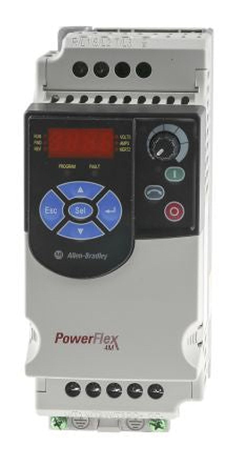 Allen Bradley Inverter Drive, 0.75 kW, 1 Phase, PowerFlex 4M Series 240V ac 4.2 A
