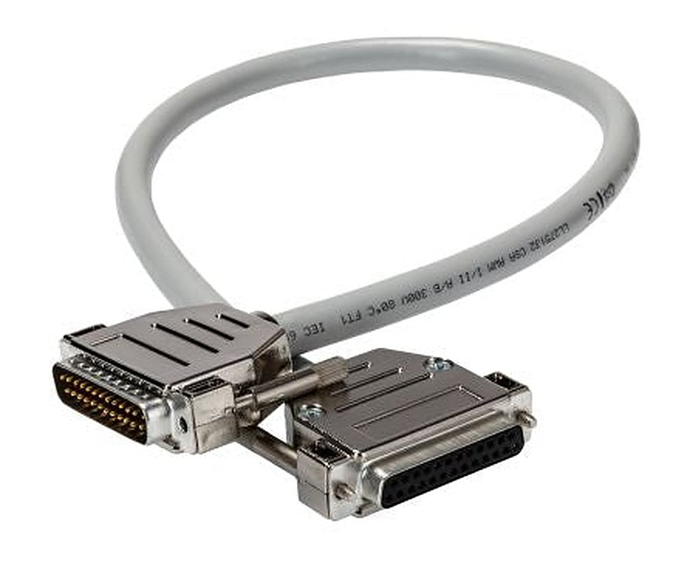 Phoenix Contact Female D-Sub 25-Pin to Male DB25 Cable, 0.5 m Polyvinyl Chloride, CABLE-D25SUB/B/S/ 50/KONFEK/S Series