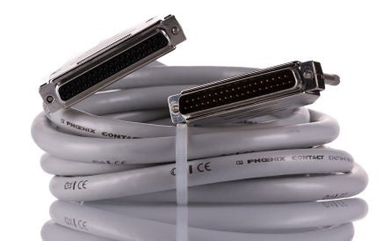 Phoenix Contact Female D-Sub 37-Pin to Male DB37 Serial Cable, 3 m Polyvinyl Chloride, 230 Series