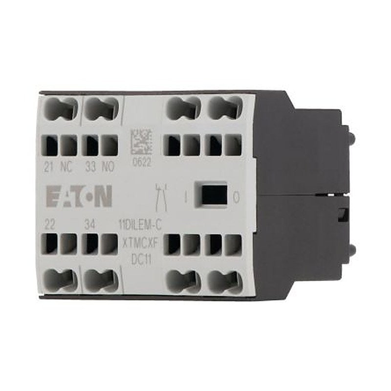 Eaton Auxiliary Contact, 2 Contact, 3 NO/1 NC, Front, 2.5 A, 300V, 230255 11DILEM-C