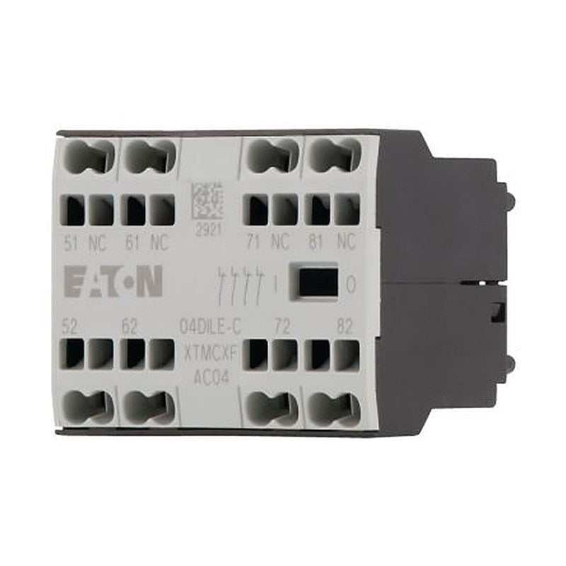 Eaton Auxiliary Contact, 4 Contact, 4 NC, Front, 2.5 A, 300V, 230258 04DILE-C