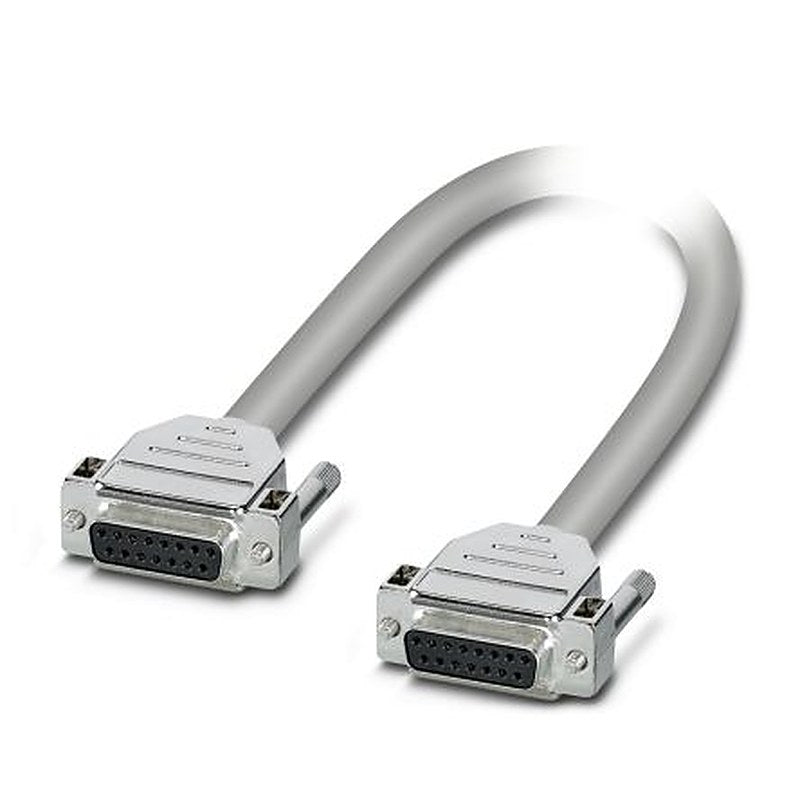 Phoenix Contact Female D-Sub 15-Pin to Female DB15 Cable, 3 m Semi-Rigid Polyvinyl Chloride, CABLE-D15SUB/B/B Series