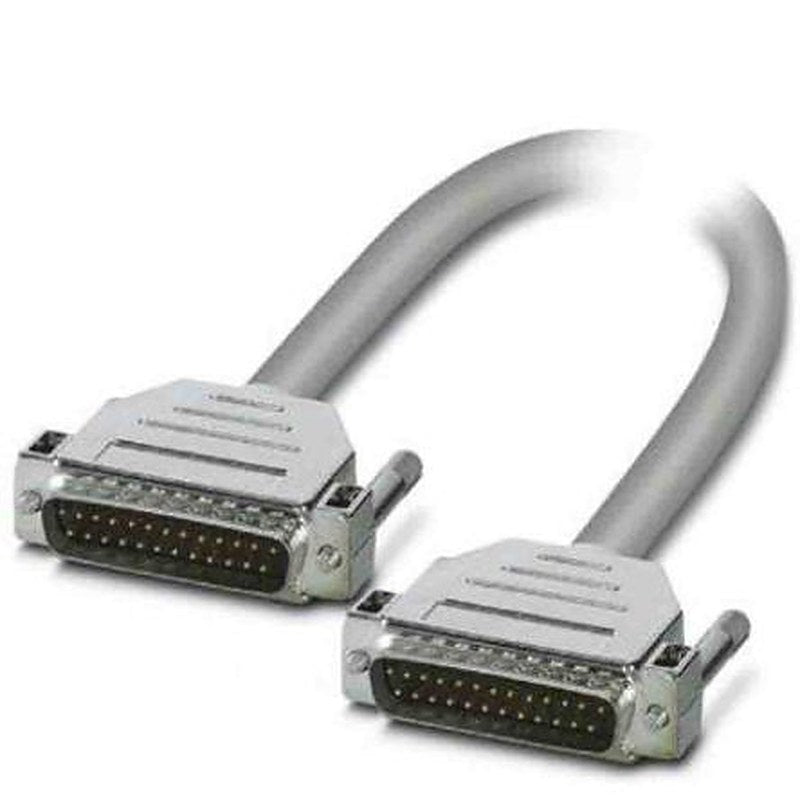 Phoenix Contact Male D-Sub 25-Pin to Male DB25 Serial Cable, 2 m Semi-Rigid Polyvinyl Chloride, D25SUB Series