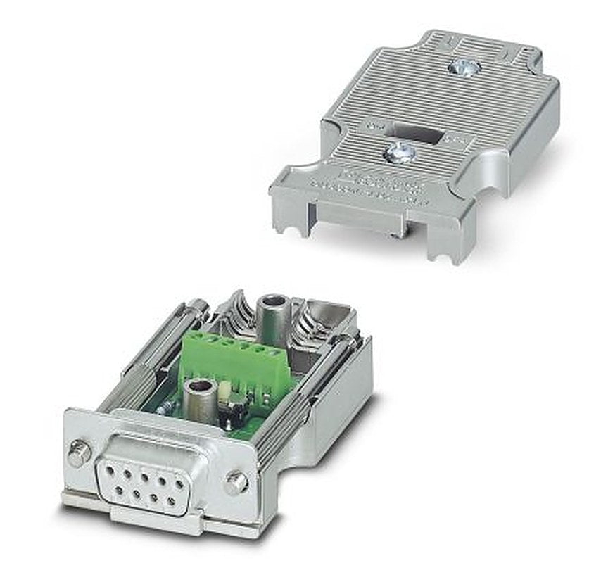 Phoenix Contact SUBCON-PLUS/AX/CAN/SO145 9 Way Straight 2.77 mm Pitch Cable D-Sub Connector, with 4 to 40 UNC Threaded