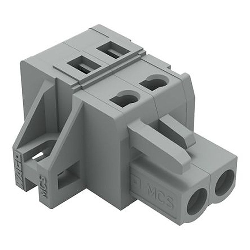 WAGO 231 Series Feed Through Connector Female Cage Clamp, 2-Pole, 16A, 2-Way