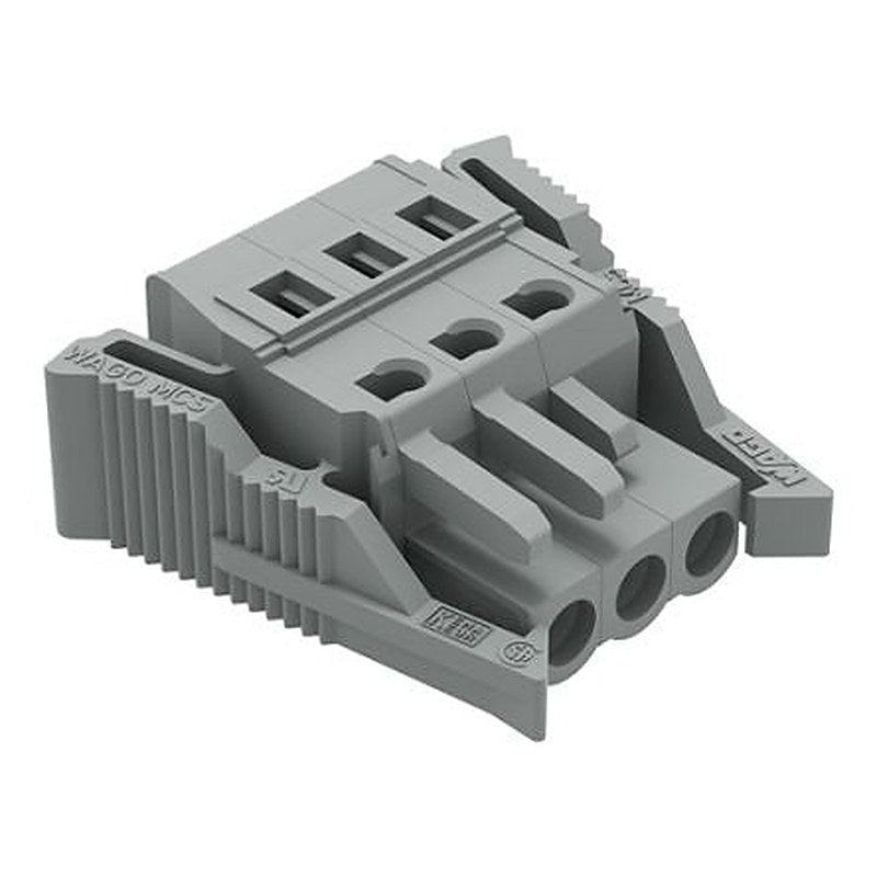 WAGO 231 Series Snap-in Pluggable Connector Female Cage Clamp, 3-Pole, 16A, 3-Way