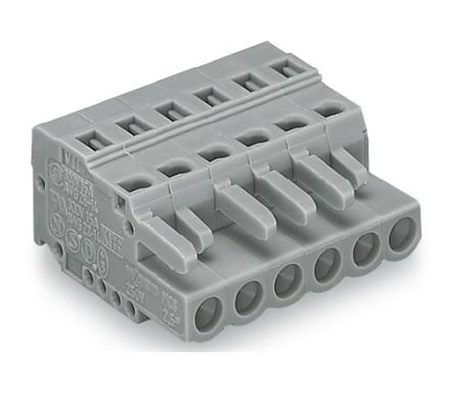 WAGO 231 Series PCB Terminal, 4-Contact, 5 mm Pitch, 1 Row, 231-104/026-000