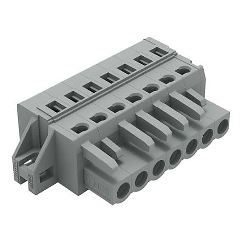 WAGO 231 Series Feed Through Connector Female Cage Clamp, 7-Pole, 16A, 7-Way