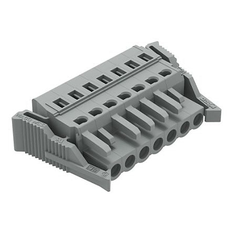 WAGO 231 Series Snap-in Pluggable Connector Female Cage Clamp, 7-Pole, 16A, 7-Way