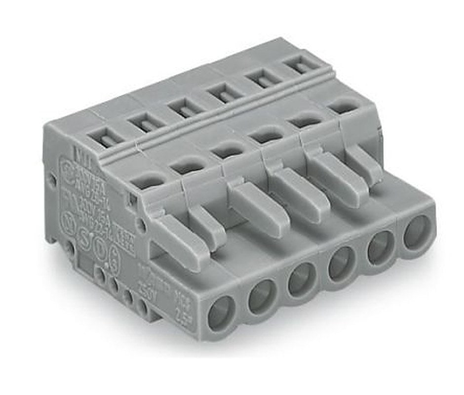WAGO 231 Series PCB Terminal, 8-Contact, 5 mm Pitch, 1 Row