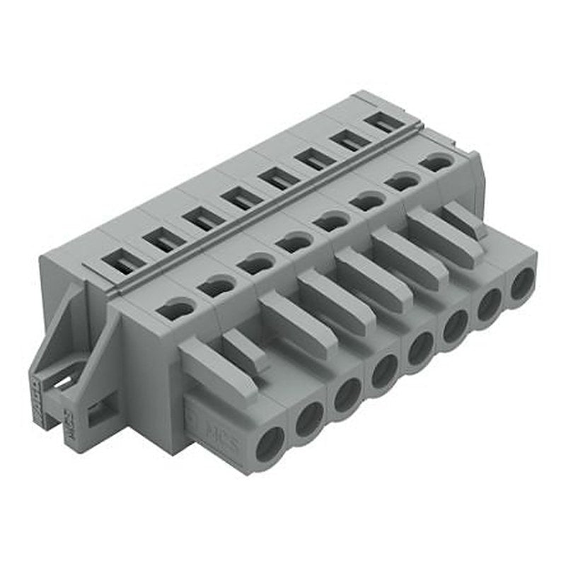 WAGO 231 Series Feed Through Connector Female Cage Clamp, 8-Pole, 16A, 8-Way