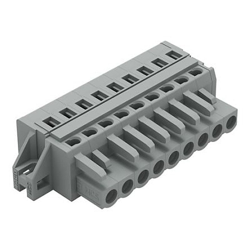 WAGO 231 Series Feed Through Connector Female Cage Clamp, 9-Pole, 16A, 9-Way