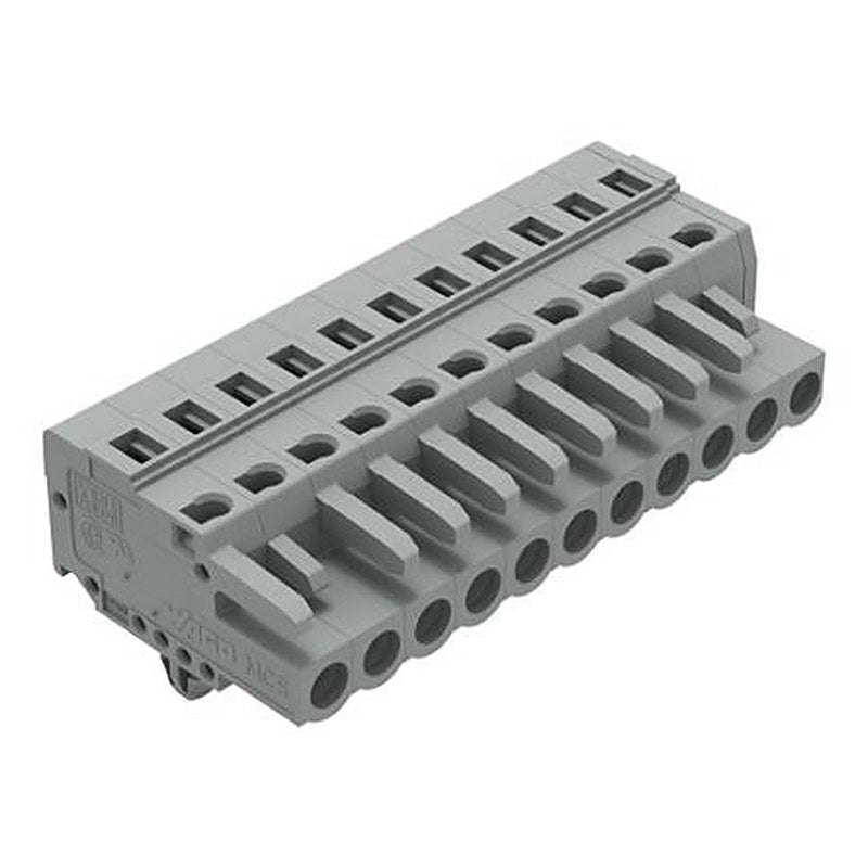 WAGO 231 Series Snap-in Connector Female Cage Clamp, 11-Pole, 16A, 11-Way