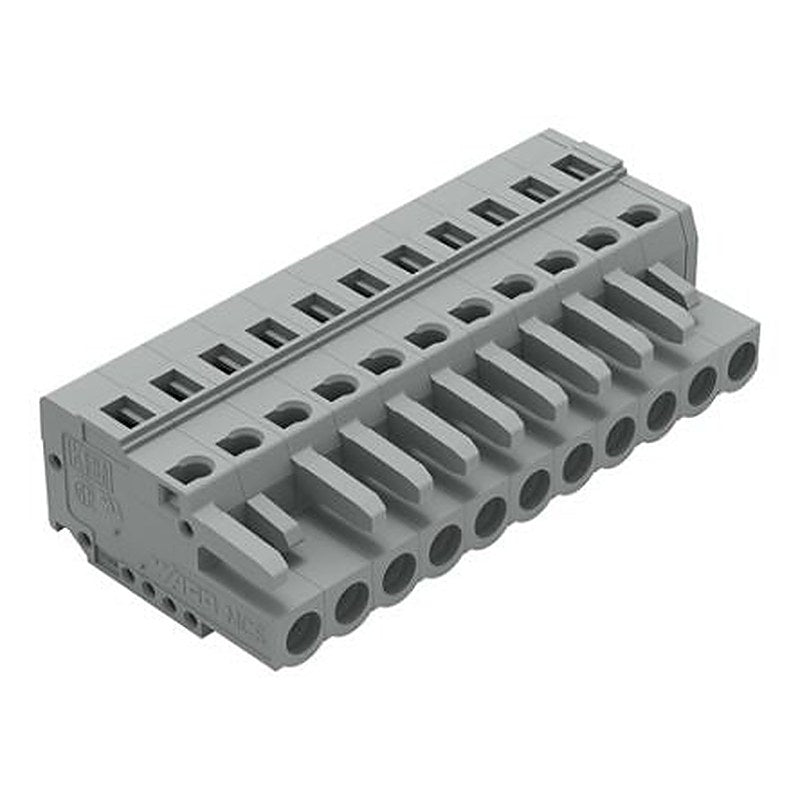 WAGO 231 Series Pluggable Connector Female Cage Clamp, 11-Pole, 16A, 11-Way