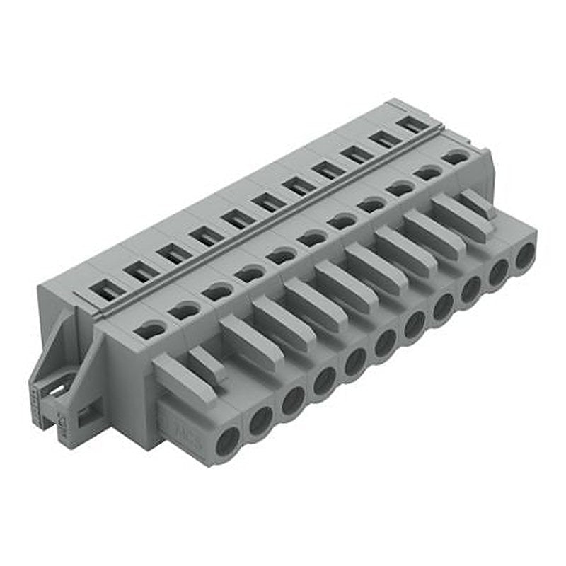WAGO 231 Series Snap-in Connector Female Cage Clamp, 11-Pole, 16A, 11-Way