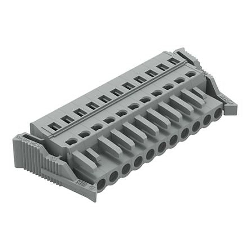 WAGO 231 Series Pluggable Connector Female Cage Clamp, 11-Pole, 16A, 11-Way