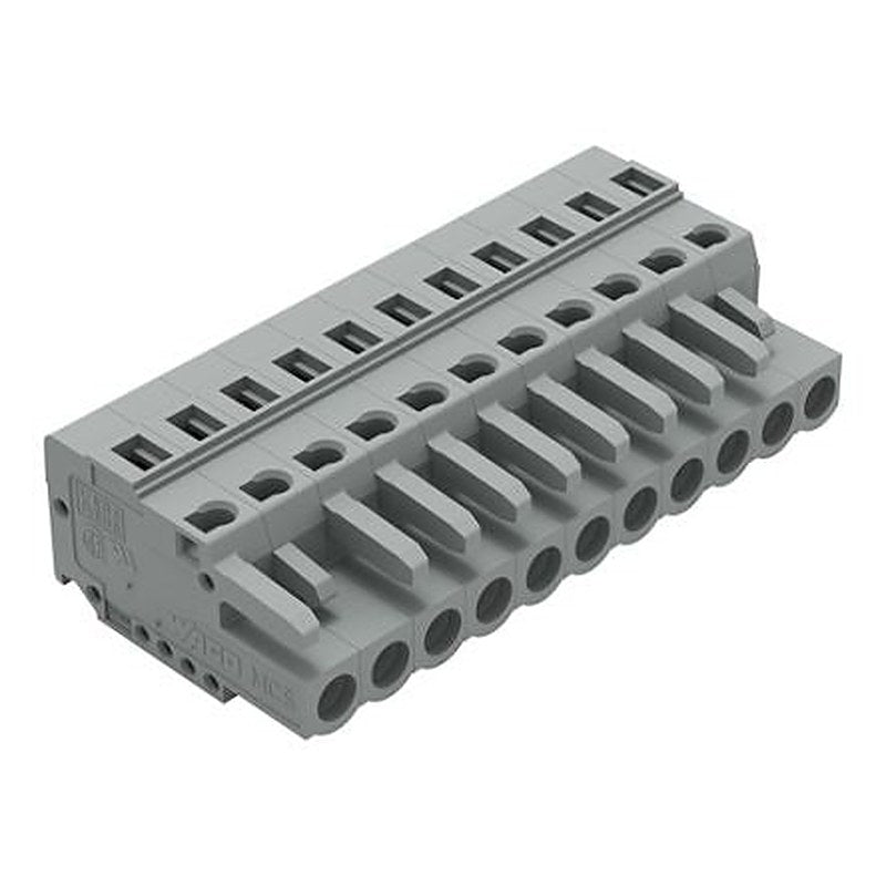 WAGO 231 Series Snap-in Connector Female Cage Clamp, 11-Pole, 16A, 11-Way