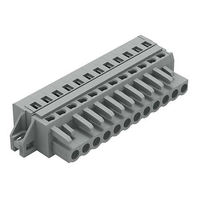 WAGO 231 Series Feed Through Connector Female Cage Clamp, 12-Pole, 16A, 12-Way