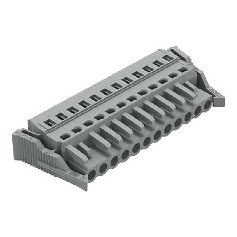 WAGO 231 Series Snap-in Connector Female Cage Clamp, 12-Pole, 16A, 12-Way