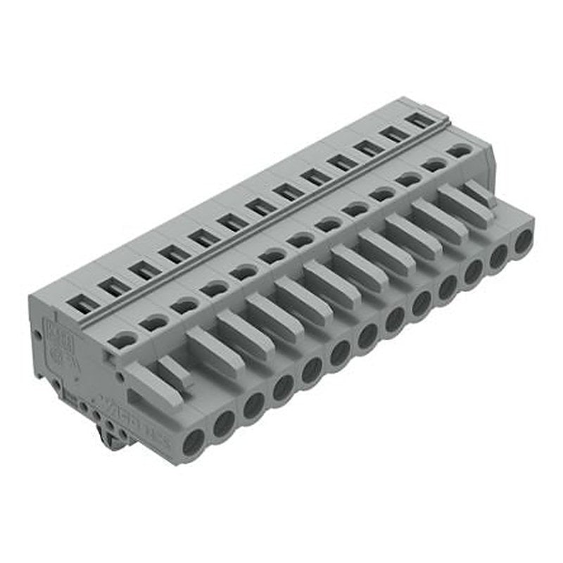 WAGO 231 Series Snap-in Connector Female Cage Clamp, 13-Pole, 16A, 13-Way