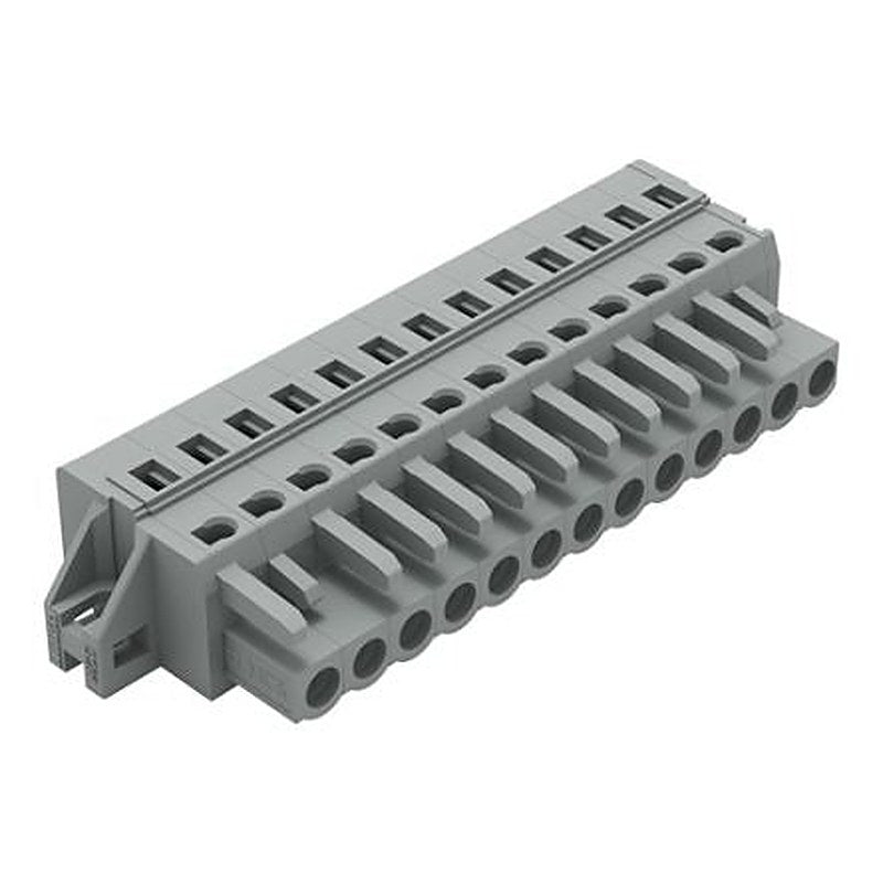 WAGO 231 Series Feed Through Connector Female Cage Clamp, 13-Pole, 16A, 13-Way