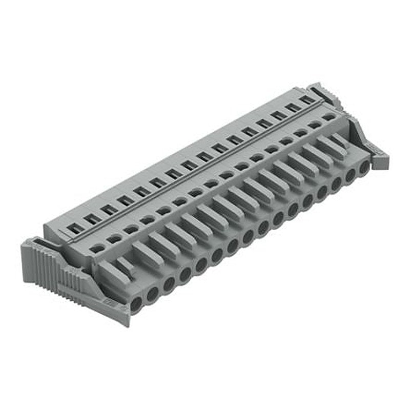 WAGO 231 Series Snap-in Connector Female Cage Clamp, 16-Pole, 16A, 16-Way