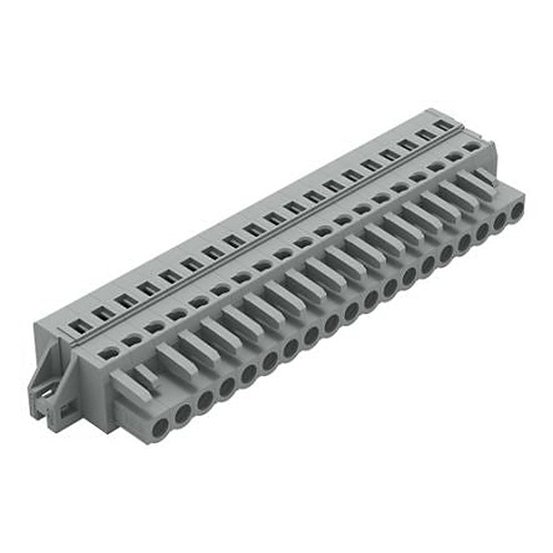 WAGO 231 Series Cable Pluggable Connector Female Cage Clamp, 19-Pole, 16A, 19-Way
