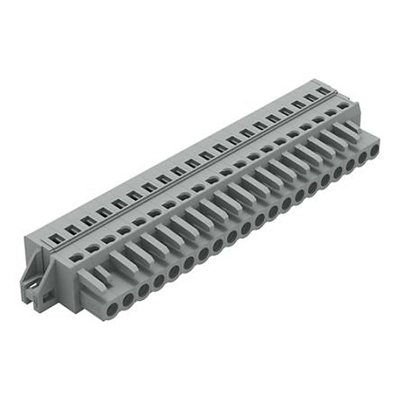 WAGO 231 Series Cable Pluggable Connector Female Cage Clamp, 20-Pole, 16A, 20-Way