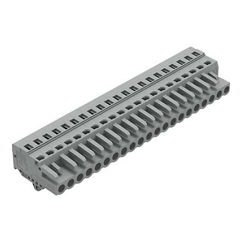 WAGO 231 Series Snap-in Connector Female Cage Clamp, 21-Pole, 16A, 21-Way