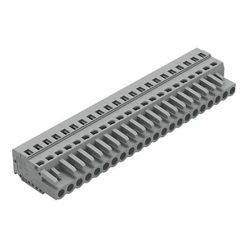 WAGO 231 Series Snap-in Pluggable Connector Female Cage Clamp, 22-Pole, 16A, 22-Way
