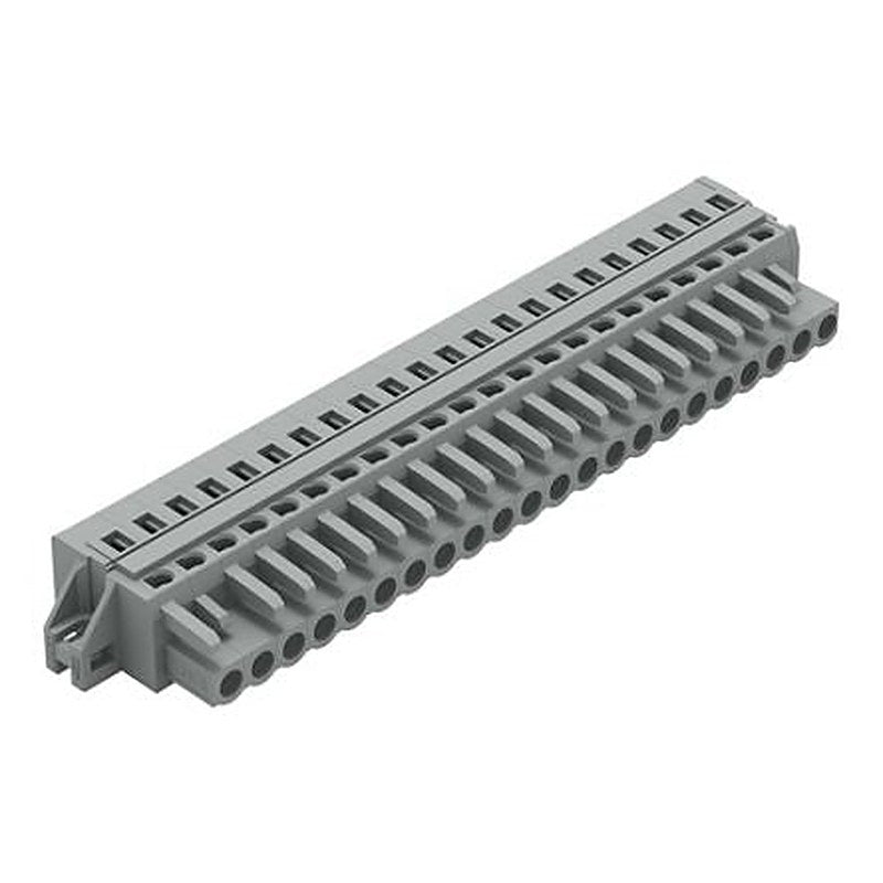 WAGO 231 Series Cable Pluggable Connector Female Cage Clamp, 22-Pole, 16A, 22-Way