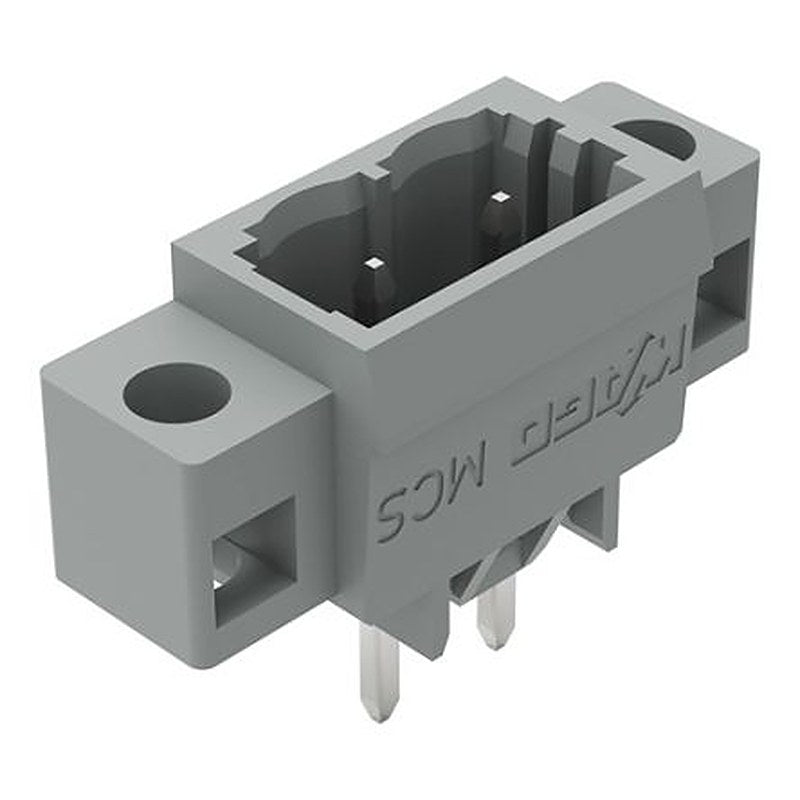 WAGO 231 Series Straight PCB PCB Header, 2 Contact(s), 5 mm Pitch, 1 Row, Shrouded