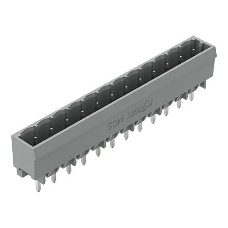 WAGO 231 Series Straight Horizontal and Vertical Mount Header, 12 Contact(s), 1 mm Pitch, 1 Row, Unshrouded