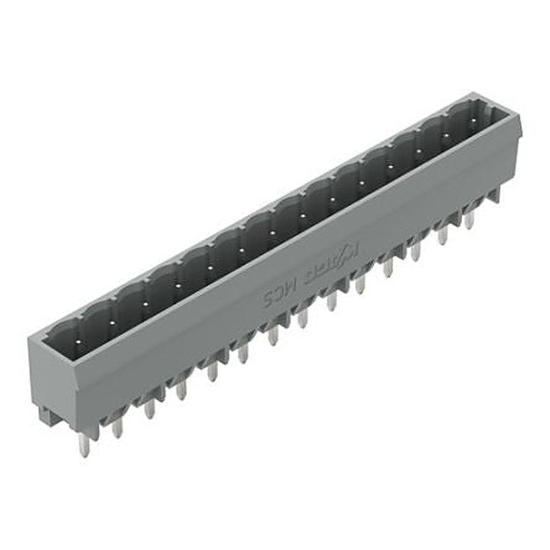 WAGO 231 Series Straight PCB PCB Header, 14 Contact(s), 5 mm Pitch, 1 Row, Shrouded