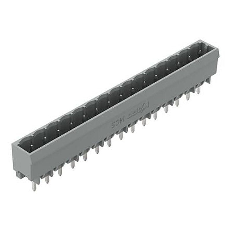 WAGO 231 Series Straight PCB PCB Header, 15 Contact(s), 5 mm Pitch, 1 Row, Shrouded