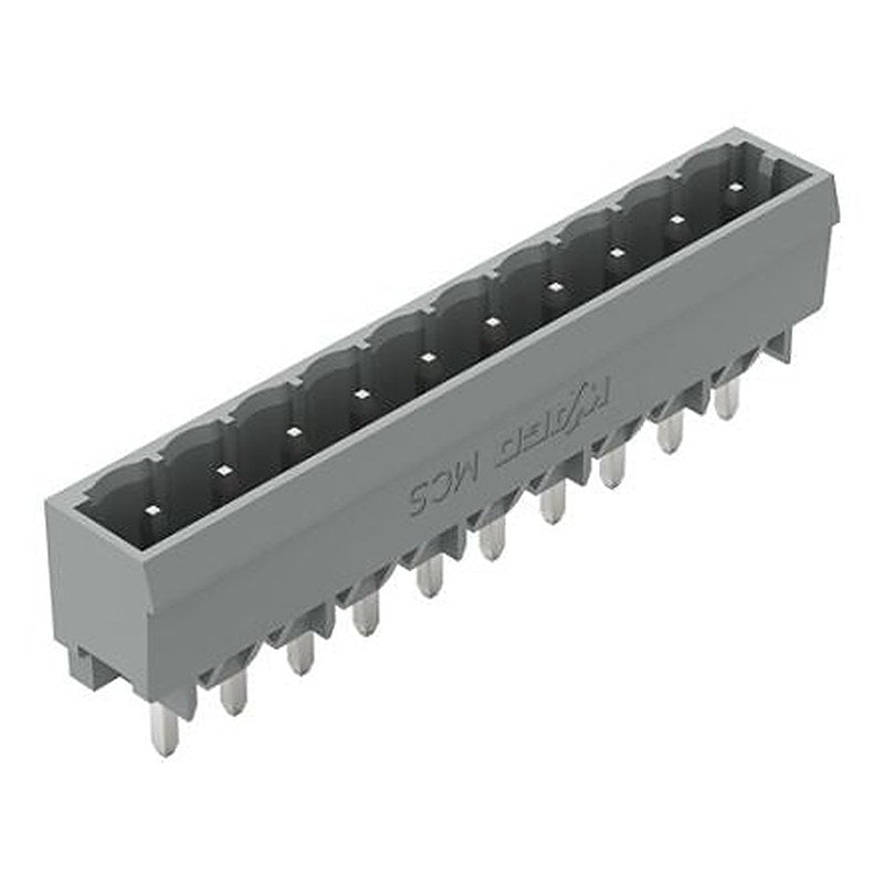 WAGO 231 Series Straight PCB PCB Header, 10 Contact(s), 5 mm Pitch, 1 Row, Shrouded