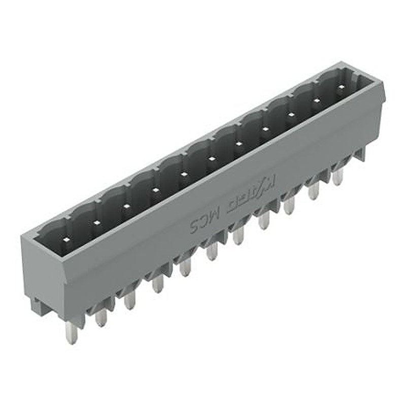 WAGO 231 Series Straight PCB PCB Header, 11 Contact(s), 5 mm Pitch, 1 Row, Shrouded