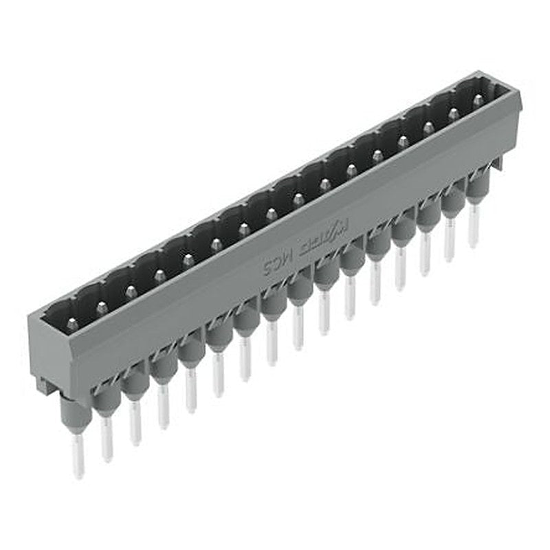 WAGO 231 Series Straight DIN Rail PCB Connector, 16 Contact(s), 5 mm Pitch, 1 Row, Shrouded