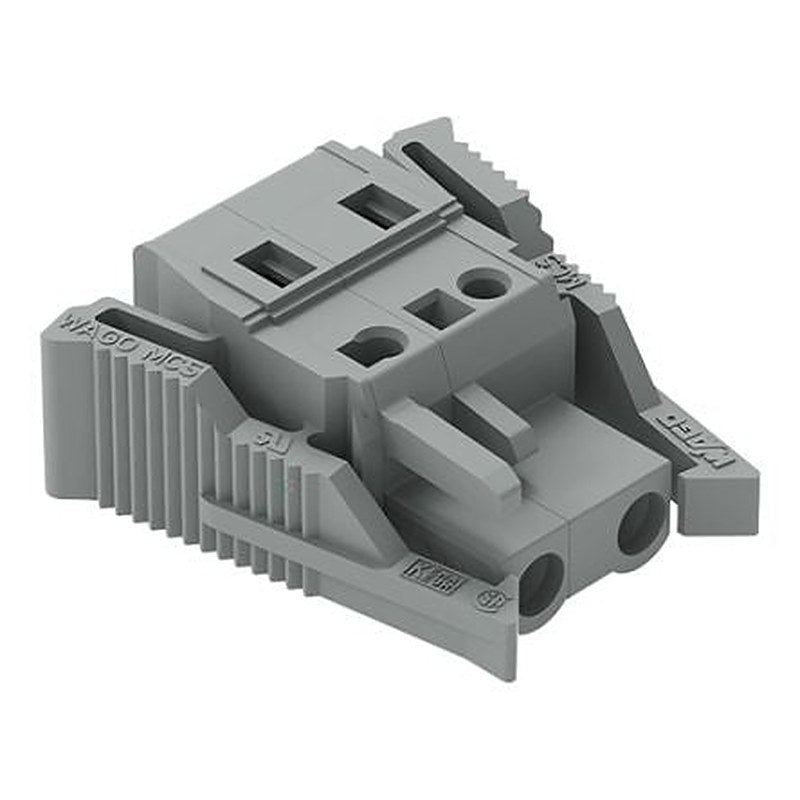 WAGO 231-202 Series Pluggable Connector Female Cage Clamp, 2-Pole, 16A, 2-Way