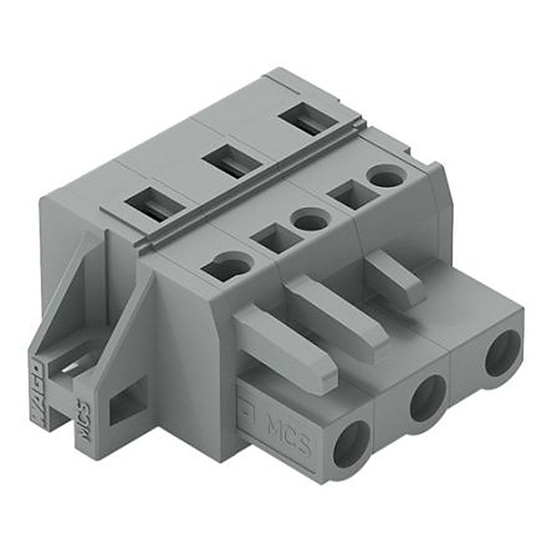 WAGO 231 Series Snap-in Pluggable Connector Female Cage Clamp, 3-Pole, 16A, 3-Way