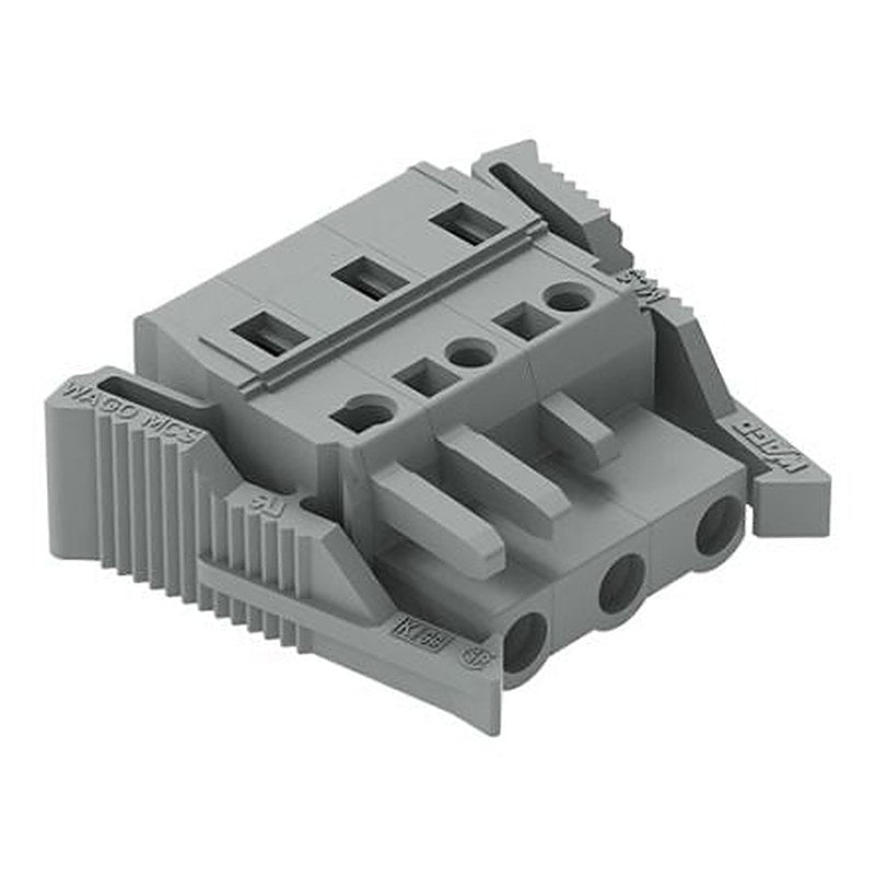 WAGO 231 Series Snap-in Connector Female Cage Clamp, 3-Pole, 16A, 3-Way