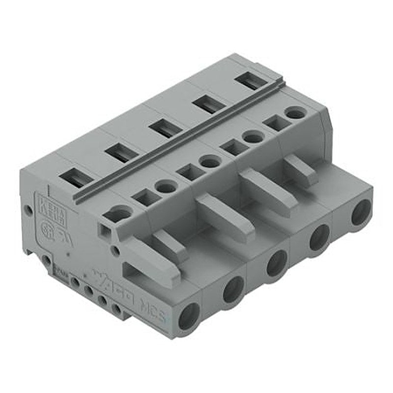 WAGO 231 Series Cable Connector Female Cage Clamp, 5-Pole, 16A, 5-Way
