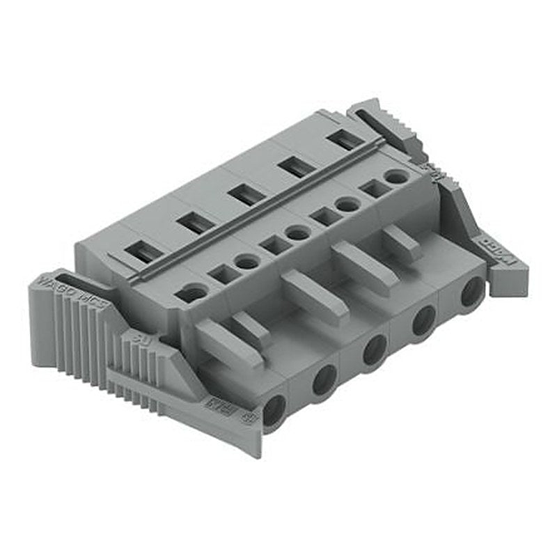 WAGO 231 Series Snap-in Pluggable Connector Female Cage Clamp, 5-Pole, 16A, 5-Way